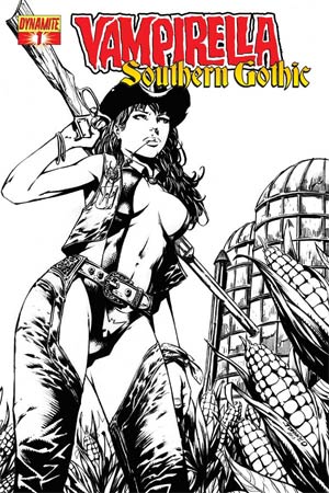 Vampirella Southern Gothic #1 Cover C High-End Johnny D. Black & White Ultra-Limited Cover (ONLY 50 COPIES IN EXISTENCE!)