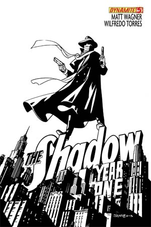 Shadow Year One #5 Cover L High-End Chris Samnee Black & White Ultra-Limited Cover (ONLY 50 COPIES IN EXISTENCE!)