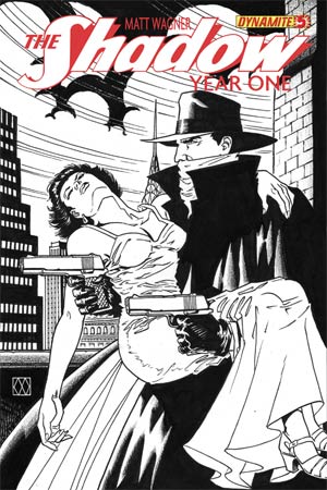 Shadow Year One #5 Cover M High-End Matt Wagner Black & White Ultra-Limited Cover (ONLY 25 COPIES IN EXISTENCE!)