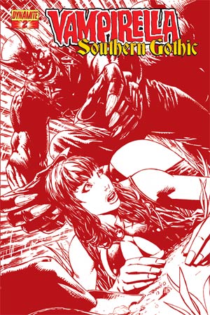 Vampirella Southern Gothic #2 Cover D High-End Johnny Desjardins Blood Red Ultra-Limited Cover (ONLY 25 COPIES IN EXISTENCE!)