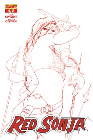 Red Sonja Vol 5 #4 Cover F High-End Jenny Frison Blood Red Ultra-Limited Cover (ONLY 50 COPIES IN EXISTENCE!)