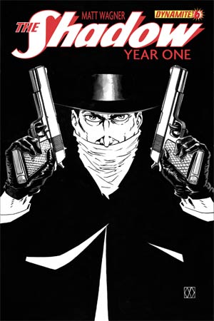Shadow Year One #6 Cover M High-End Matt Wagner Black & White Ultra-Limited Cover (ONLY 25 COPIES IN EXISTENCE!)