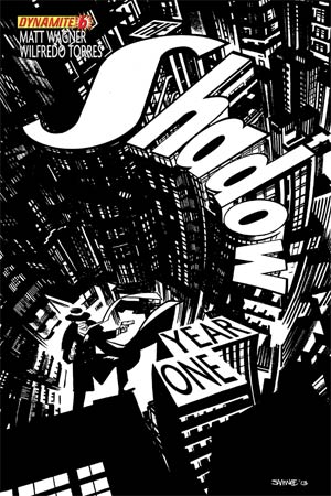 Shadow Year One #6 Cover L High-End Chris Samnee Black & White Ultra-Limited Cover (ONLY 50 COPIES IN EXISTENCE!)
