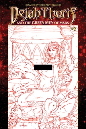 Dejah Thoris And The Green Men Of Mars #8 Cover G High-End Mel Rubi Risque Red Ultra-Limited Cover (ONLY 25 COPIES IN EXISTENCE!)