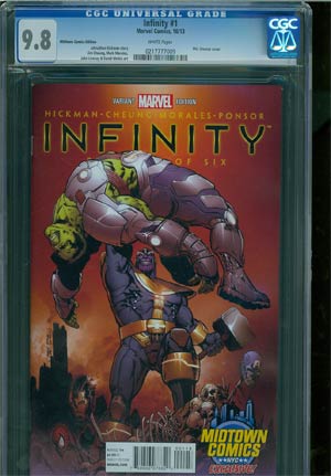 Infinity #1 Cover O Midtown Exclusive Phil Jimenez Variant Cover CGC 9.8