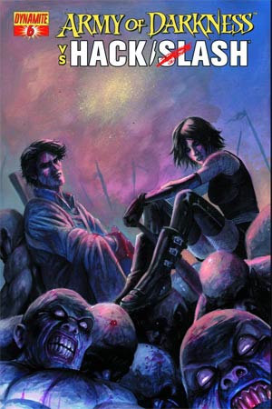 Army Of Darkness vs Hack Slash #6 Cover A Regular Stefano Caselli Cover