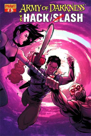 Army Of Darkness vs Hack Slash #6 Cover B Variant Tim Seeley Cover
