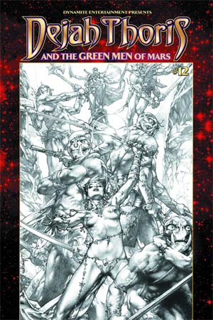 Dejah Thoris And The Green Men Of Mars #12 Cover B Variant Jay Anacleto Black & White Subscription Cover