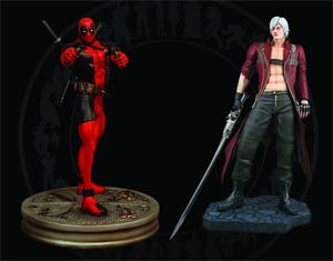 Deadpool vs Dante 1/4 Scale Statue Set