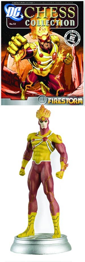 DC Superhero Chess Figure Collector Magazine #53 Firestorm White Pawn