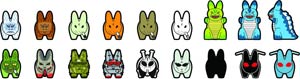 Lore Of The Labbit Mini Figure Blind Mystery Box 25-Piece Display