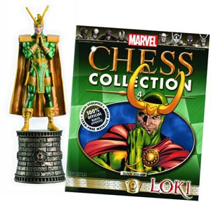 Marvel Chess Figure Collector Magazine #4 Loki Black Bishop