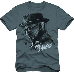 Breaking Bad I Am The Danger Grey T-Shirt Large