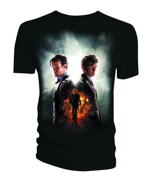 Doctor Who Day Of The Doctor Black T-Shirt Large