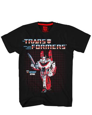 Transformers Jetfire Bot Black T-Shirt Large