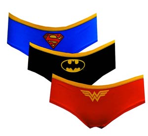 DC Heroes Logo Panties 3-Pack Small