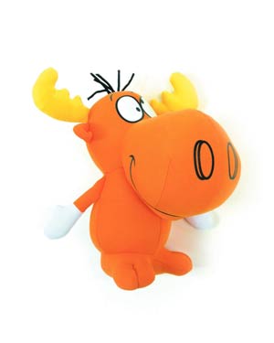 Rocky & Bullwinkle Super Deformed Plush - Bullwinkle J Moose