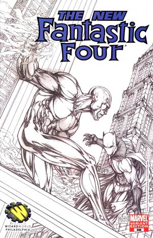 Fantastic Four Vol 3 #546 Cover B Michael Turner WWP Sketch Cover