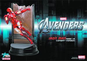 Avengers Iron Man Mark VII Previews Exclusive Combat Version Action Hero Vignette