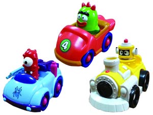 Yo Gabba Gabba 4-Inch Vehicle Assortment Case