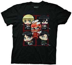 Attack On Titan Chara Montage T-Shirt Large