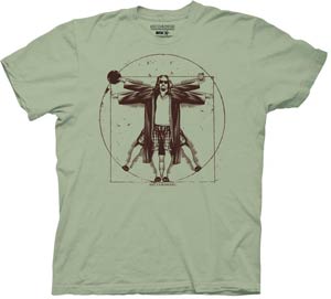 Big Lebowski Vitruvian Lebowski T-Shirt Large