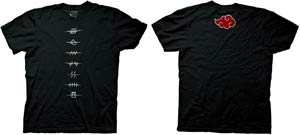 Naruto Shippuden Anti Village Symbols T-Shirt Large