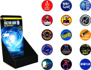 Doctor Who 2014 Series 1 Button 120-Piece Assortment Case