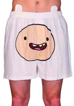 Adventure Time Finns Face Mens Boxer Shorts Medium