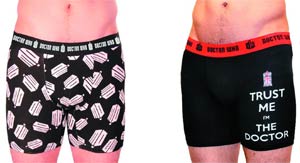 Doctor Who Logo & Trust Me Boxer Shorts 2-Pack Small