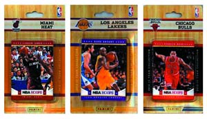 Hoops 2013-14 Basketball Bulls Trading Cards Team Set Display