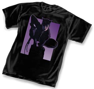 Catwoman Pedestal By Adam Hughes T-Shirt Large