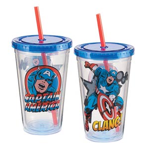Marvel Captain America 18-Ounce Acrylic Travel Cup