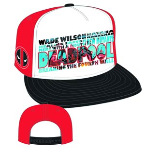 Deadpool Pop Text Previews Exclusive Snap Back Cap