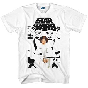 Star Wars Set To Stun White T-Shirt Large