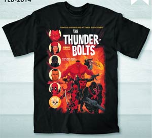 Thunderbolts Previews Exclusive Black T-Shirt Large