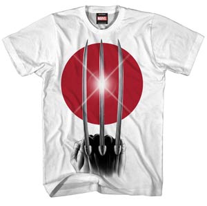 Wolverine Rising Claw White T-Shirt Large