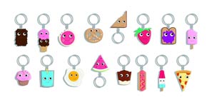 Yummy World Keychain Blind Mystery Box 24-Piece Display