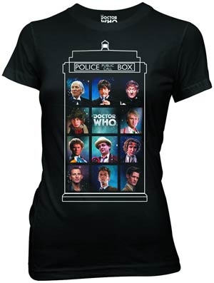 Doctor Who 50 Years 11 Doctors Juniors T-Shirt Large