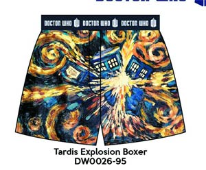 Doctor Who Exploding TARDIS Boxers Medium