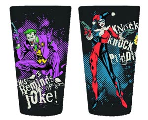 Joker & Harley Pint Glass 2-Pack Gift Set