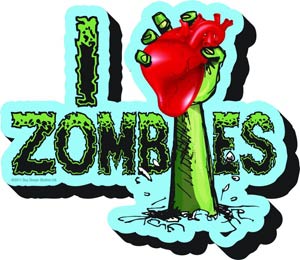 Zombie Magnet - I Heart Zombies