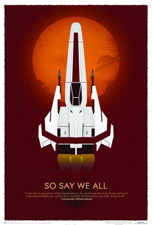 Battlestar Galactica 10th Anniversary Art Print