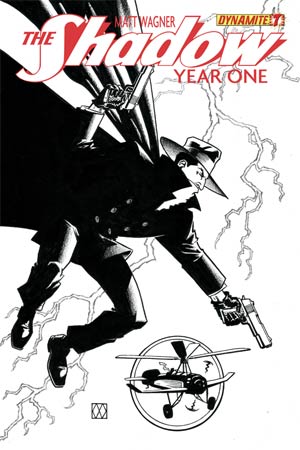 Shadow Year One #7 Cover I High-End Matt Wagner Black & White Ultra-Limited Variant Cover (ONLY 25 COPIES IN EXISTENCE!)