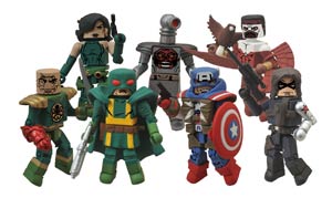 Marvel Minimates Series 54 Captain America Set Of 3 2-Packs (Includes Baron Strucker)
