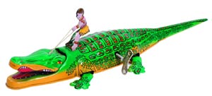 Tarzan Crocodile Tin Toy