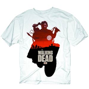 Walking Dead Daryl Silo White T-Shirt Large