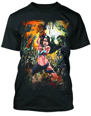 Zenescope Zombies Black T-Shirt Large