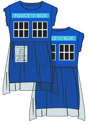 Doctor Who TARDIS Fit & Flare Tulle Dress X-Large