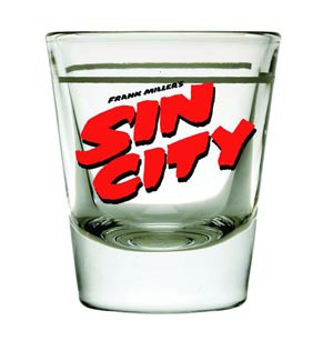 Sin City Movie Logo Shot Glass